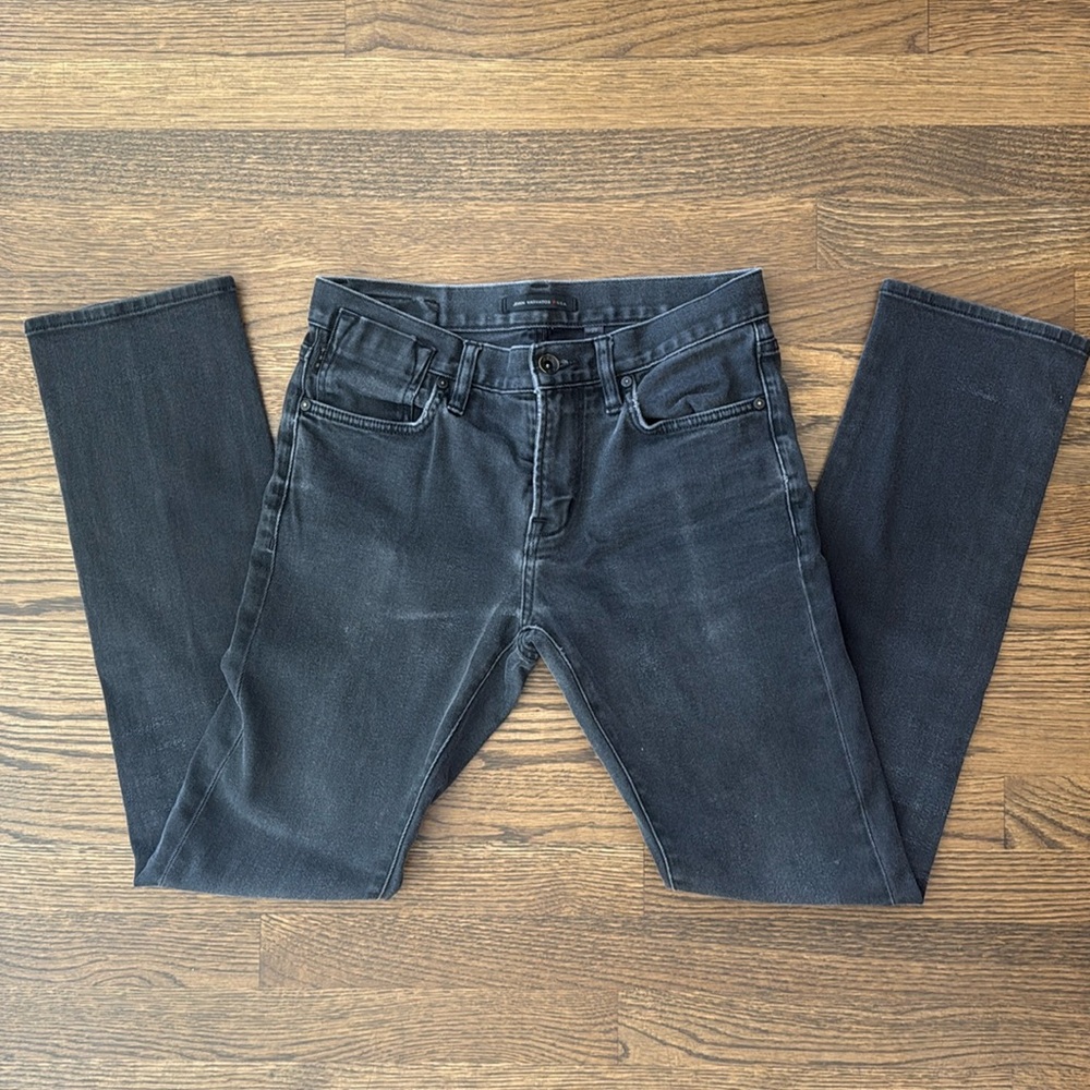 John Varvatos Black Straight Jeans